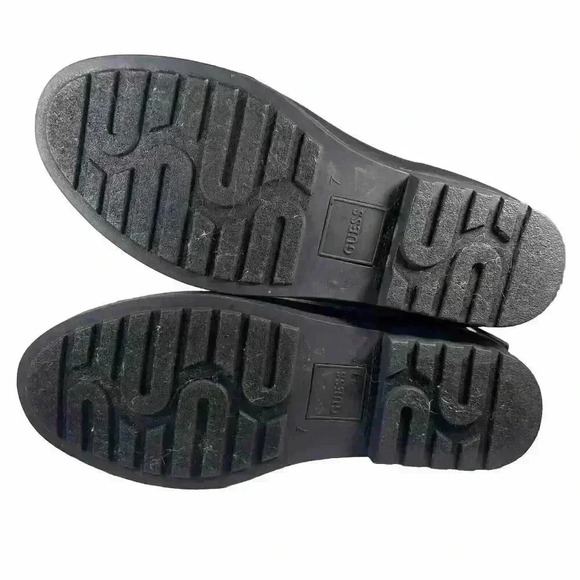 Guess Los Angeles Lulue Mid Calf Quilted Black Rain Boot Womens Size 7 - Picture 7 of 16